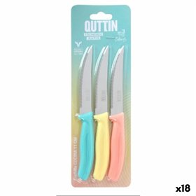 Kitchen Knife Quttin Basic 11 cm 3 Pieces (18 Units)