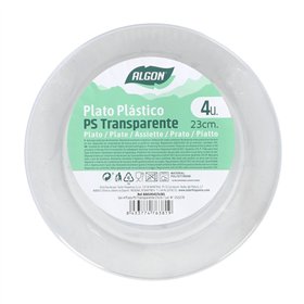 Plate set Algon 23 cm 4 Pieces (24 Units)