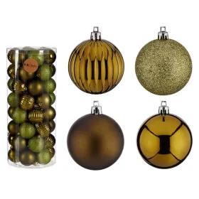 SET 56 PVC BALLS 6CM OLIVE GREEN
