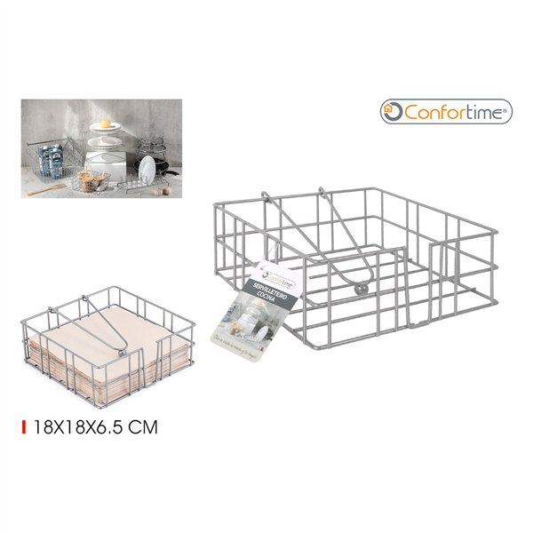 Napkin holder Confortime 18 x 18 x 6,5 cm (12 Units)
