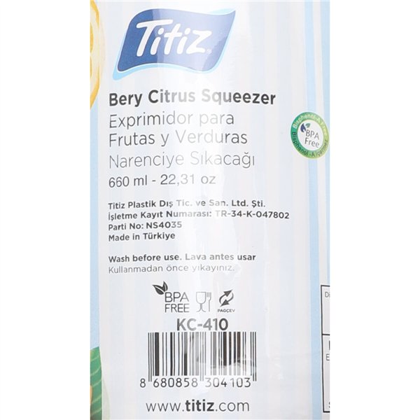 Exprimidor Titiz Glass 0,6 L (24 Units)