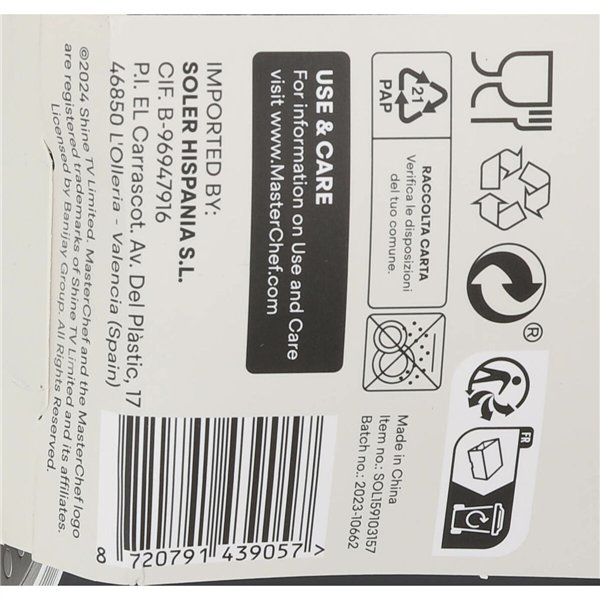 Saucepan MasterChef 2,5 mm (6 Units)