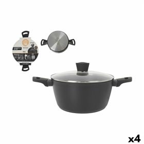 Casserole with lid MasterChef 24 cm (4 Units)