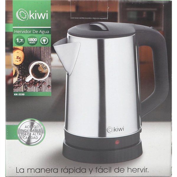 Kettle Kiwi Steel 1800 W 1,7 L (4 Units)