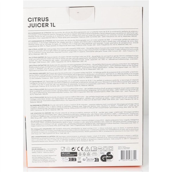 Electric Juicer MasterChef 30 W 1 L 8 Units