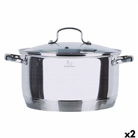 Casserole with lid Santa Clara Ø 22 x 30 x 11 cm (2 Units)