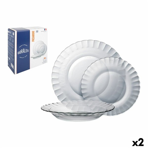 Tableware Duralex Picardie Transparent 12 Pieces (2 Units)