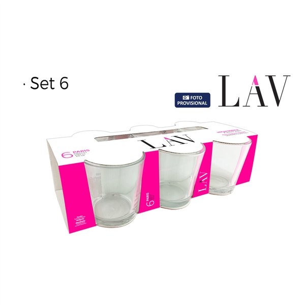 Set of glasses LAV Paris 6 Pieces (8 Units)