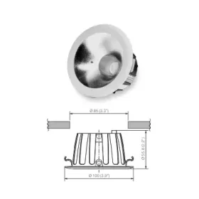 CORVI LED SPOT 4 DOWNLIGHT NO GLare 5W 4000K 600 Lumen