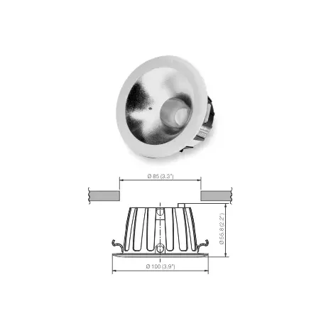 CORVI LED SPOT 4 DOWNLIGHT NO Glare 5W 4000K 600 Lumens