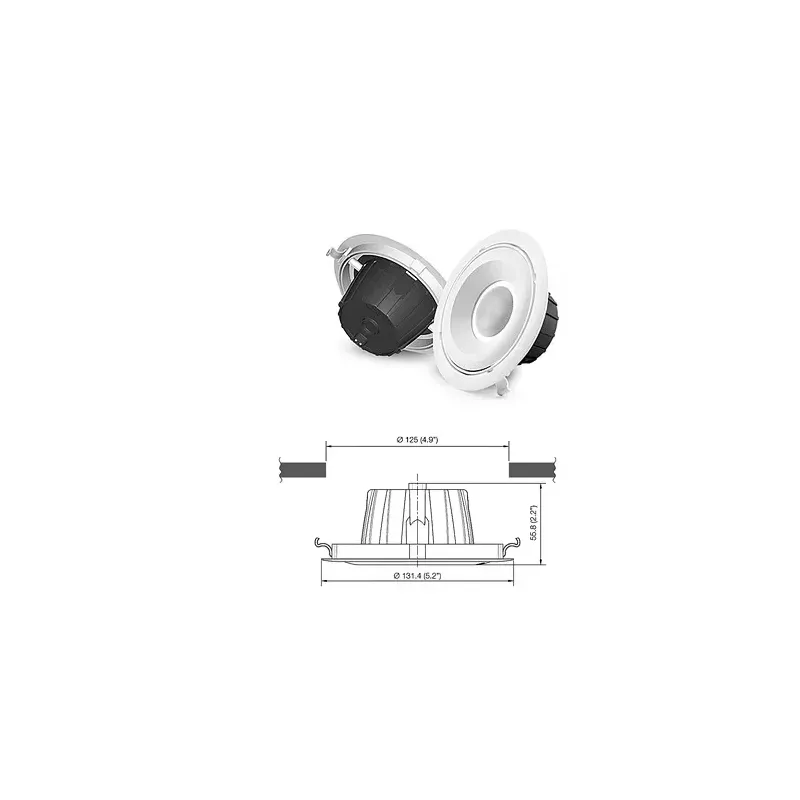 CORVI LED SPOT 4S DOWNLIGHT Регулируемый 5 Вт 3000 К 600 люмен