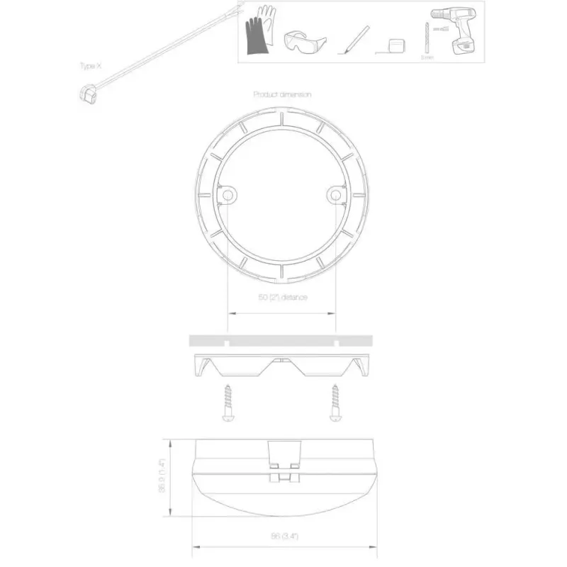CORVI LED-PINTAVALAISIN 4 VALOA 6W 4000K 675 lu | Osta verkosta — Megaluks