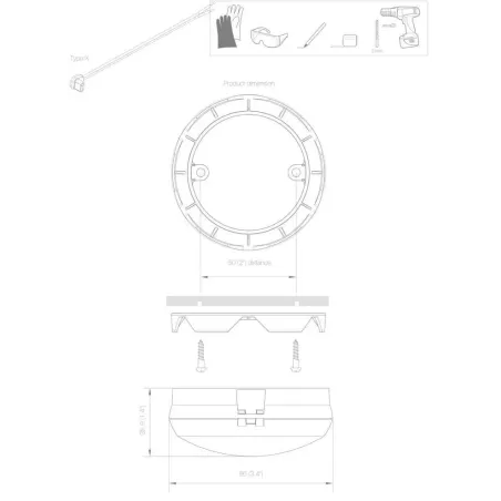 CORVI LED-PINTAVALAISIN 4 VALOA 6W 4000K 675 lu | Osta verkosta — Megaluks