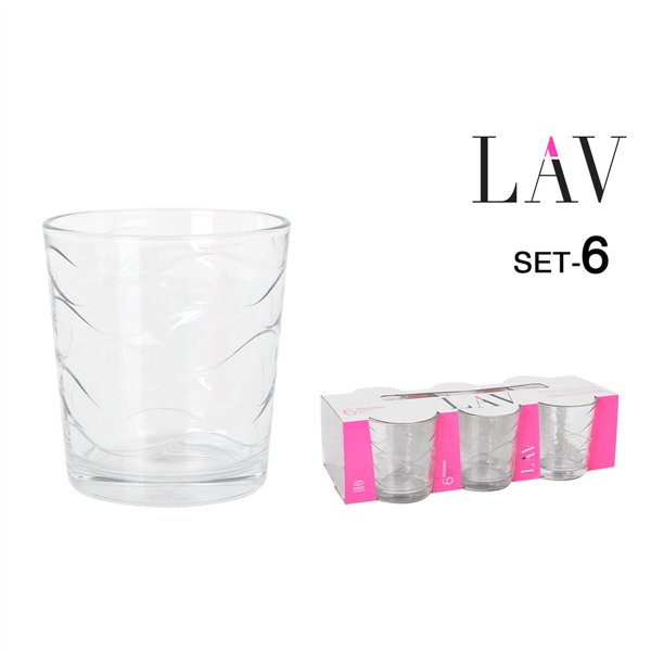 Set of glasses LAV Madrid 6 Pieces (8 Units)