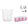 Set of glasses LAV Madrid 6 Pieces (8 Units)