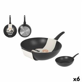 Wok Pan MasterChef 28 cm (6 Units)