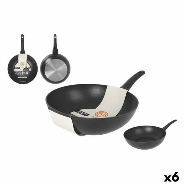 Wok Pan MasterChef 28 cm (6 Units)