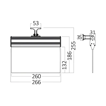 BRY-EXIT-LED-2W-HNG-IP20-WHT-EMERGENCY EXIT