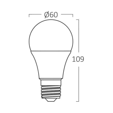 BRY-ADVANCE-5W-E27-A60-3000K-LED BULB