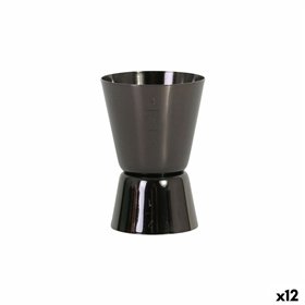 Measuring beaker Viejo Valle Black 4 cl (12 Units)