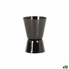 Measuring beaker Viejo Valle Black 4 cl (12 Units)