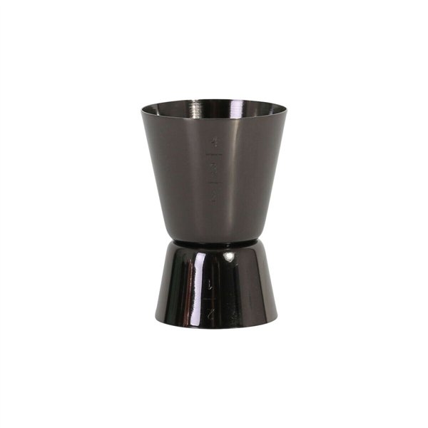 Measuring beaker Viejo Valle Black 4 cl (12 Units)