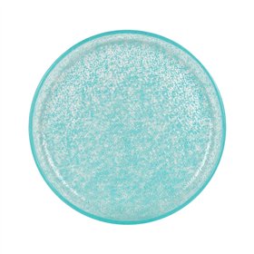 Flat Plate Samaritaine Turquoise Ø 19 cm (6 Units)