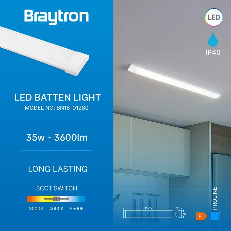 BRY-PROLINE-PS-35W-1.2MT-PLS-3IN1-LED WALL LIGHT