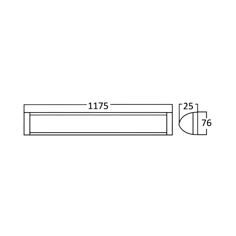 BRY-PROLINE-PS-35W-1.2MT-PLS-3IN1-LED WALL LIGHT