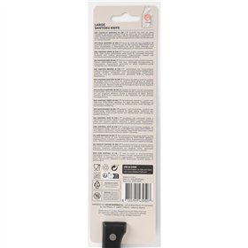 Kitchen Knife MasterChef Black Silver 18 cm (18 Units)