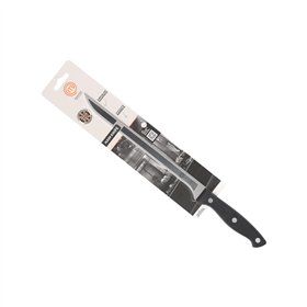 Ham knife MasterChef 23 cm Black Silver (18 Units)