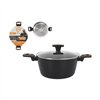 Casserole with lid MasterChef 24 cm 2,5 mm (4 Units)