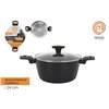 Casserole with lid MasterChef 24 cm 2,5 mm (4 Units)