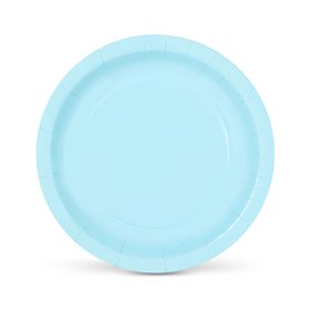 Plate set Algon Blue 20 cm 10 Pieces (24 Units)
