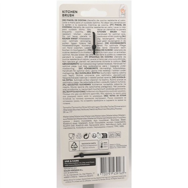 Kitchen Brush MasterChef 28 cm (24 Units)