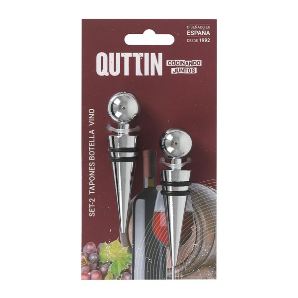 Leak-proof Bottle Top Quttin 2 x 9,5 cm 2 Pieces (12 Units)