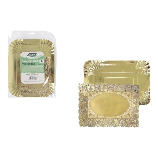 Snack tray Algon Rectangular 22 x 28 cm (30 Units)