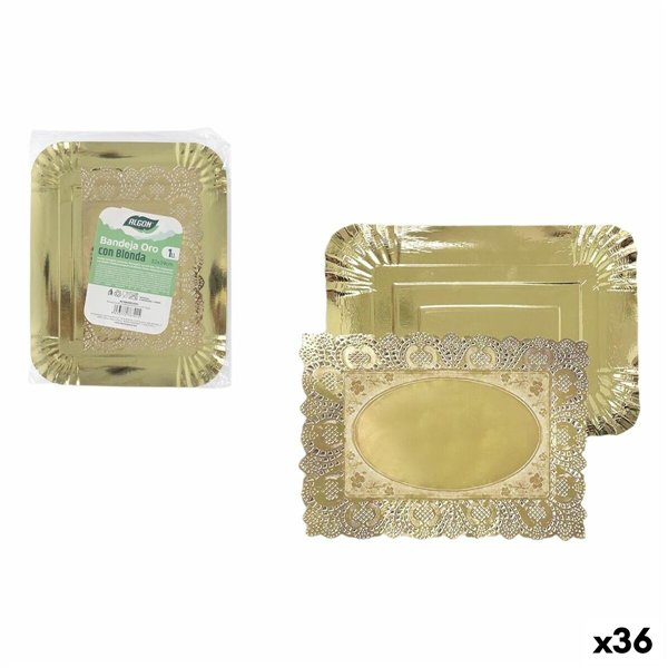 Snack tray Algon Rectangular 32 x 39 cm (36 Units)