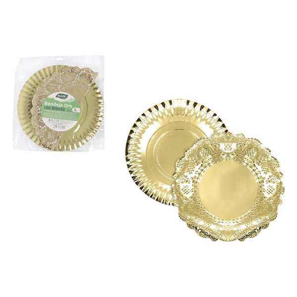 Snack tray Algon Circular 30 cm (30 Units)