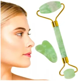 Jadeite facial massager