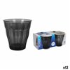 Glass for water Duralex Picardie Black Grey 250 ml 4 Pieces (12 Units)