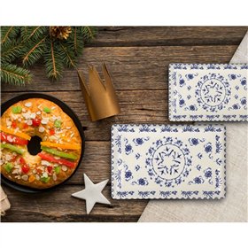 Serving Platter La Mediterránea Blur Rectangular 30 x 15 x 2 cm (18 Units)