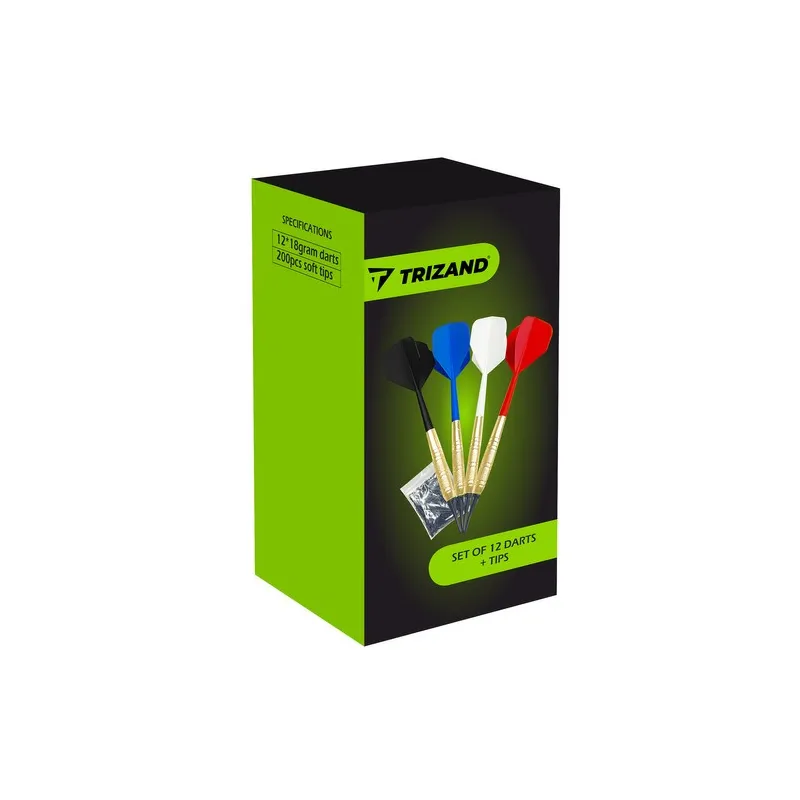 Darts set 12pcs + tips Trizand 21658