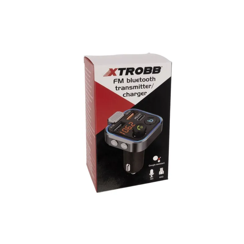 Xtrobb 22355 Bluetooth FM Transmitter/Charger