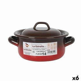 Casserole La Estrella Fuego 1L Ø 14 x 7 cm (6 Units)