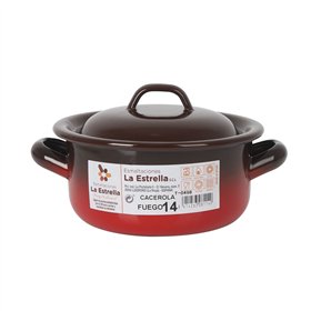 Casserole La Estrella Fuego 1L Ø 14 x 7 cm (6 Units)