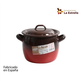 Casserole with Lid La Estrella Fuego ø 12 x 11 cm (4 Units)