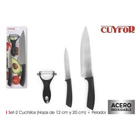 Peeler Knife Set Cuyfor 2 Pieces (12 Units)
