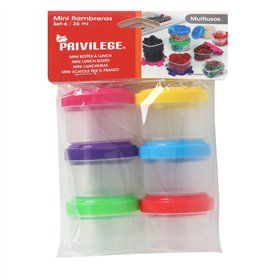 Set of lunch boxes Privilege 35 ml Ø 4,5 x 3 cm 6 Pieces (24 Units)