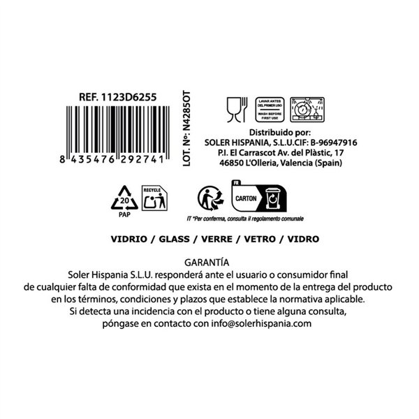 Wineglass La Mediterránea Bois (48 Units)